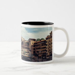 Tasse 2 Couleurs Europe, Italie, Florence. Le Ponte Vecchio