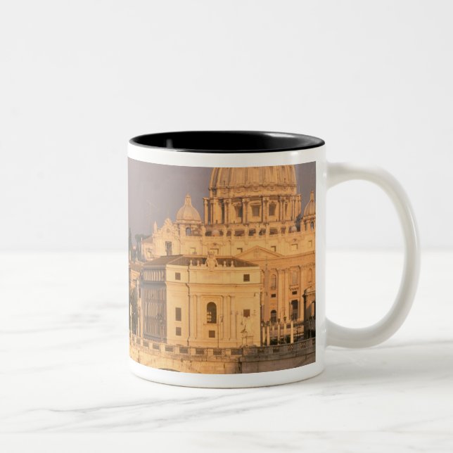Tasse 2 Couleurs Europe, Italie, Rome, Vatican. Basilique San (Droit)