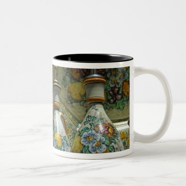 Tasse 2 Couleurs Europe, Italie, Sicile, Taormine. Traditionnel 7 (Droit)