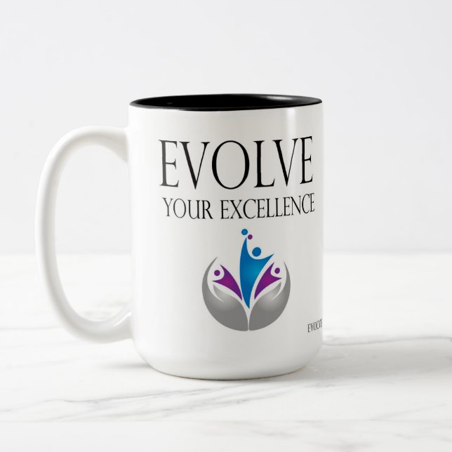 Tasse 2 Couleurs Évoluez votre excellence (Gauche)