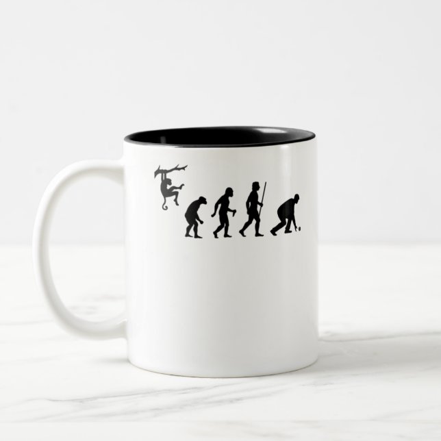 Tasse 2 Couleurs Evolution of Lawn Bowls (Gauche)