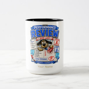 Tasse 2 Couleurs Examen de Performance Personnalisé Humoristique Bu