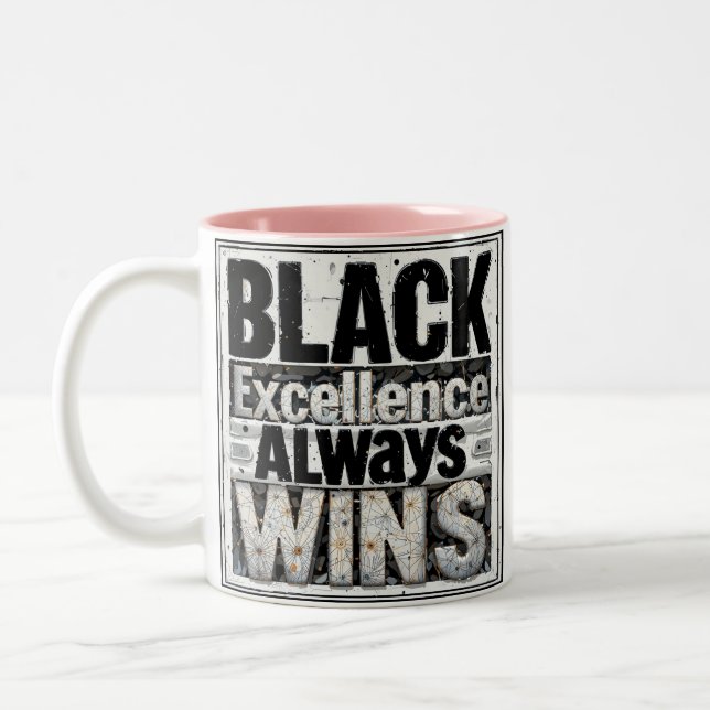 Tasse 2 Couleurs Excellence noire - Mois de l'histoire noire (Gauche)