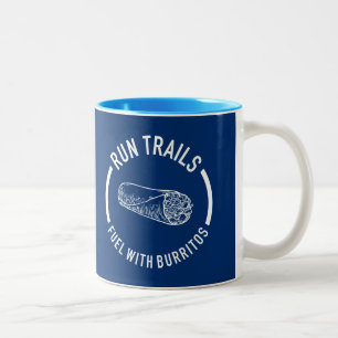 Tasse 2 Couleurs Exécuter Des Sentiers, Carburant Avec Burritos