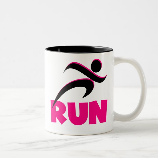 Tasse 2 Couleurs EXÉCUTER rose (Droit)