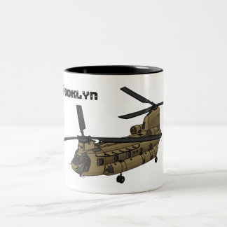 Tasse 2 Couleurs Exemple d'hélicoptère militaire Chinook