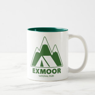 Tasse 2 Couleurs Exmoor National Park Mountains Camping