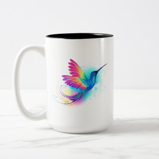 Tasse 2 Couleurs Exotic Rainbow Hummingbird (Gauche)