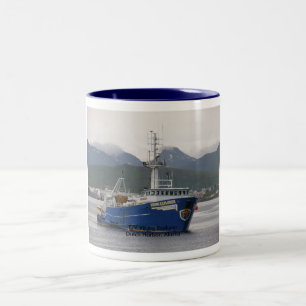 Tasse 2 Couleurs Explorateur de Viking, pêchant le chalutier dans