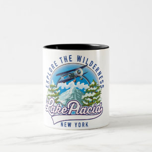 Tasse 2 Couleurs Explorez la nature sauvage, lac placide