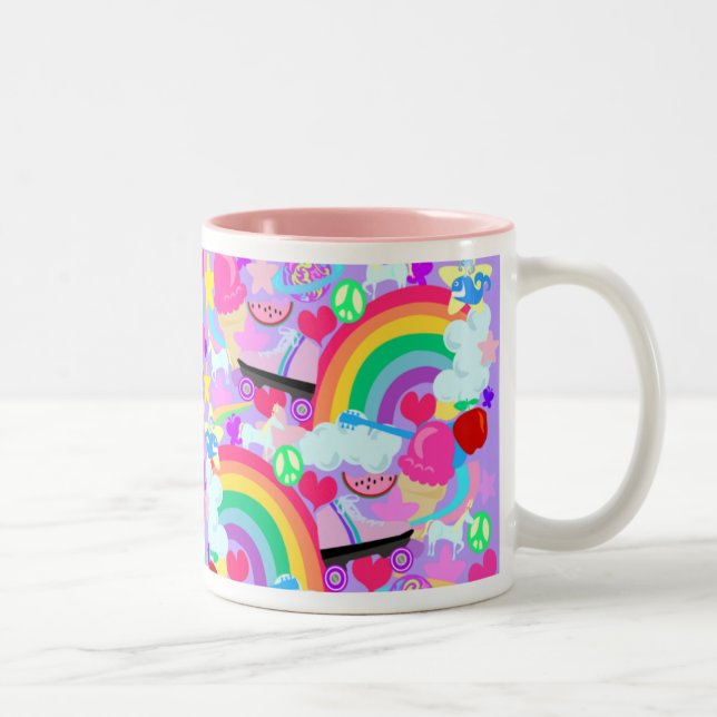 Tasse 2 Couleurs Explosion épique d'années '80 (Droit)