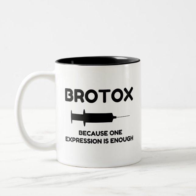 Tasse 2 Couleurs Expression Botox (Gauche)