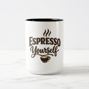 Tasse 2 Couleurs Exprimez-vous avec un espresso 