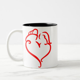 Tasse 2 Couleurs F6 | Couple pompier