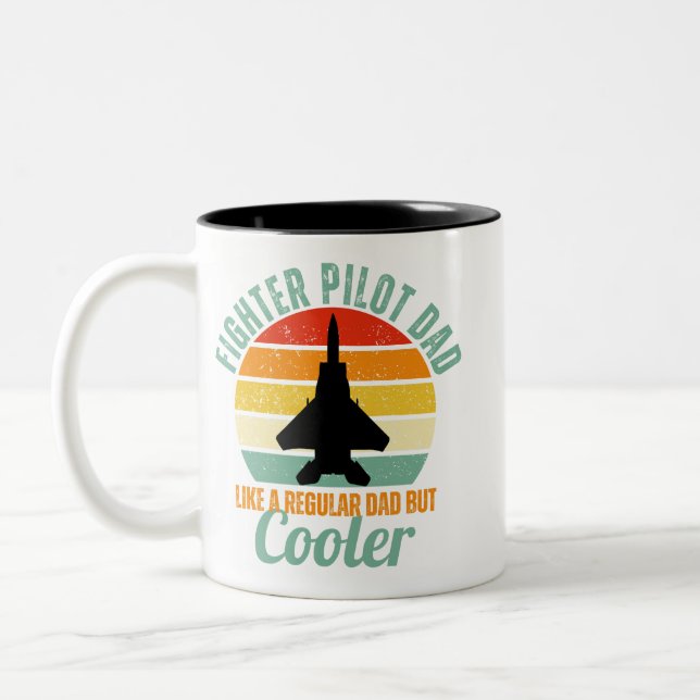 Tasse 2 Couleurs F-15 Pilote de combat père (Gauche)