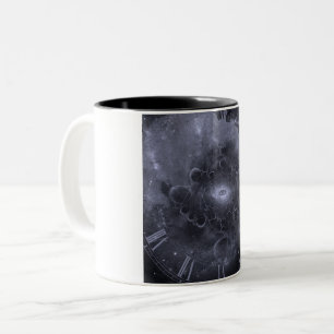 Tasse 2 Couleurs Face oeil et horloge