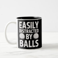 Facilement distrait par les balles Amateur de golf