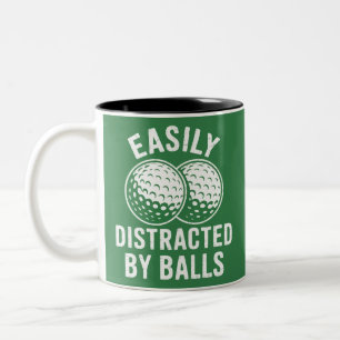 Tasse 2 Couleurs Facilement distrait par les balles Drôle de balle 