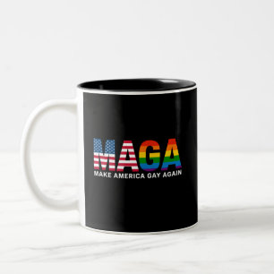 Tasse 2 Couleurs Faire de l'Amérique un endroit gay à nouveau Fiert