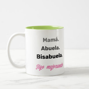Tasse 2 Couleurs Faire-part de grossesse de Bisabuela
