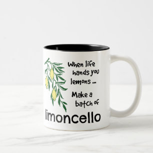Tasse 2 Couleurs Faire un lot de liqueur Limoncello Lemon
