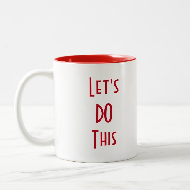 Tasse 2 Couleurs Faisons ceci ! (Gauche)