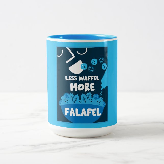 Tasse 2 Couleurs Falafel Moyen-Orient Street Food (Centre)