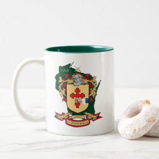 Tasse 2 Couleurs Famille Crest_Wisconsin Mug_Green d'O " Donnell