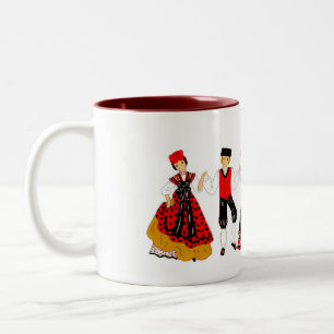 Tasse 2 Couleurs Farandole de costume d'ALSACE