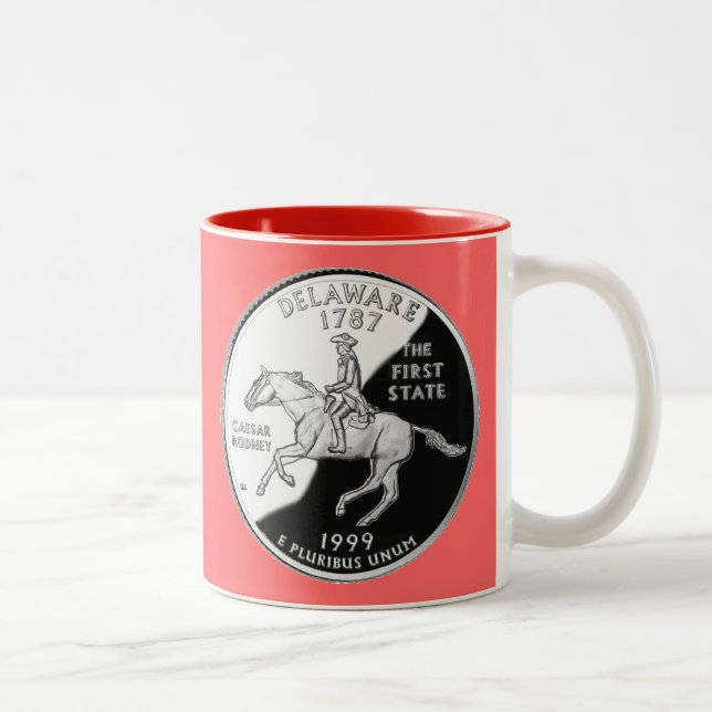Tasse 2 Couleurs Faux Delaware (Droit)