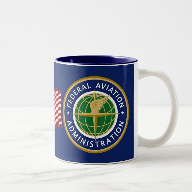 Tasse 2 Couleurs Federal Aviation Administration (FAA) (Droit)