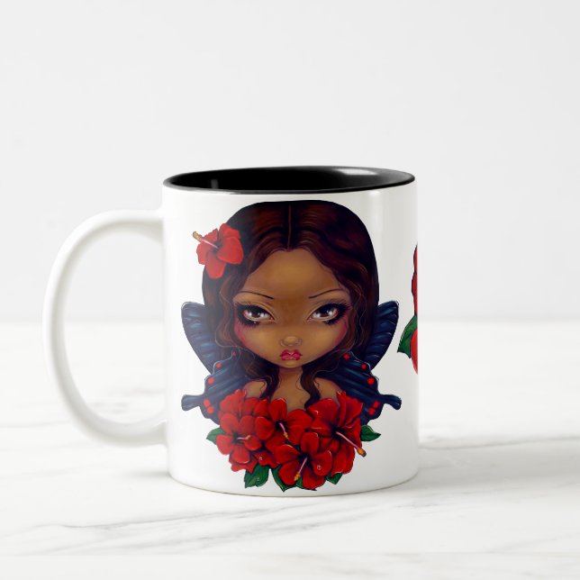 Tasse 2 Couleurs Fée rouge de Tiki de ketmie (Gauche)