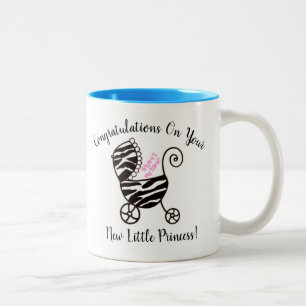 Tasse 2 Couleurs Félicitations À Votre Nouvelle Petite Princesse !