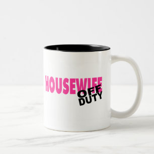 Tasse 2 Couleurs Femme au foyer qui n'est pas de service (rose)