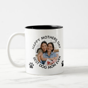 Tasse 2 Couleurs Femme de chien personnalisée Animal de compagnie P