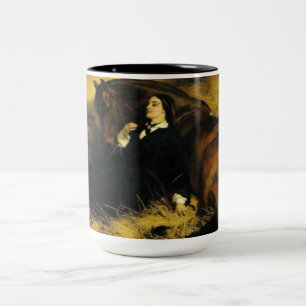 Tasse 2 Couleurs Femme et Cheval