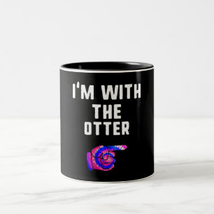 Tasse 2 Couleurs Femme Im Avec Loutre Halloween Correspondant
