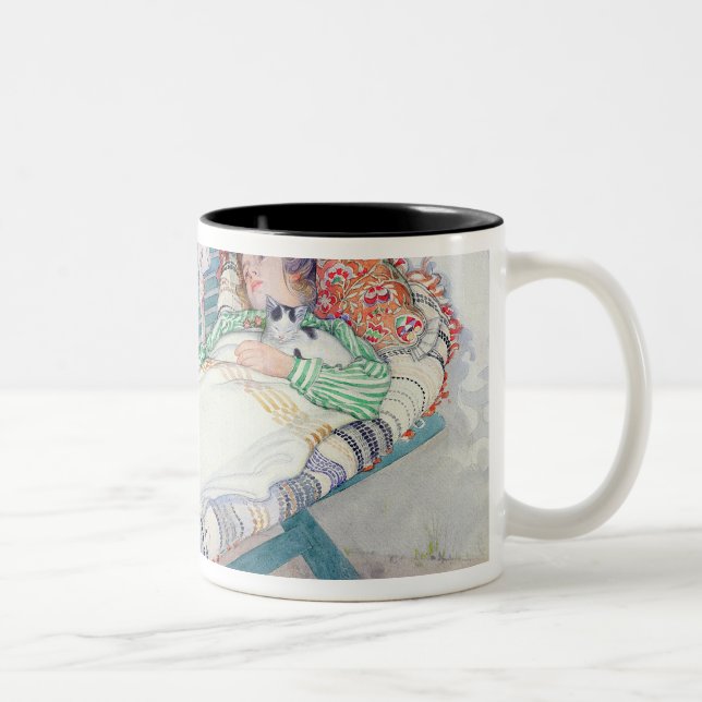 Tasse 2 Couleurs Femme se trouvant sur un banc, 1913 (Droit)