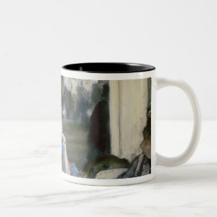 Tasse 2 Couleurs Femmes d'Edgar Degas   sur une terrasse de café,