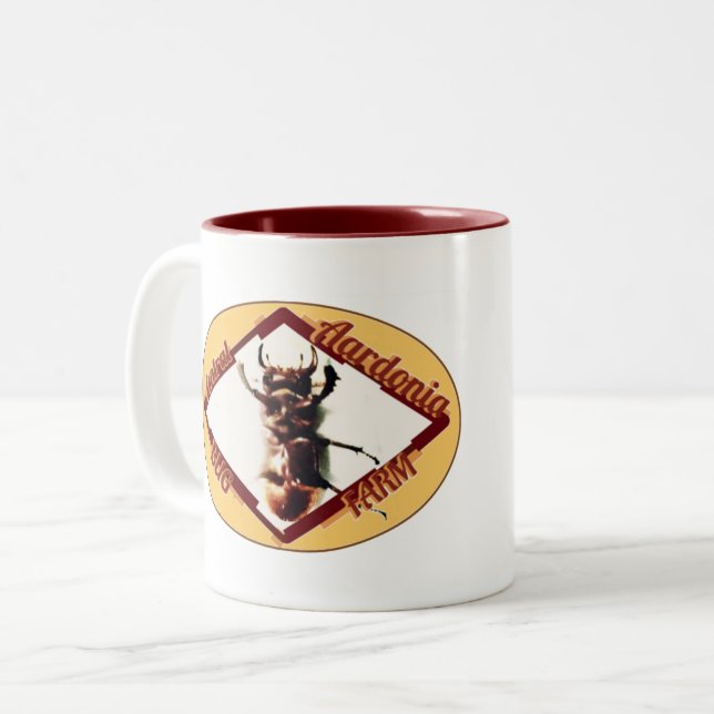 Tasse 2 Couleurs Ferme de boules d'Aardonie centrale (Devant gauche)