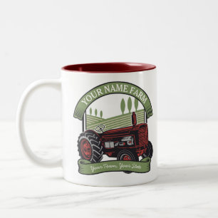 Tasse 2 Couleurs Fermier de Vintage Farm Tractor
