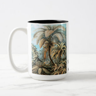 Tasse 2 Couleurs Ferns Plantes Vintage par Ernst Haeckel