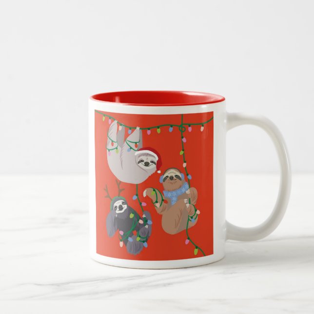 Tasse 2 Couleurs Fête de fin d'année (Droit)