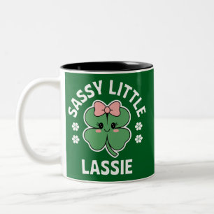 Tasse 2 Couleurs Fête de la Saint-Patrick Petite Fille Sassy Enfant
