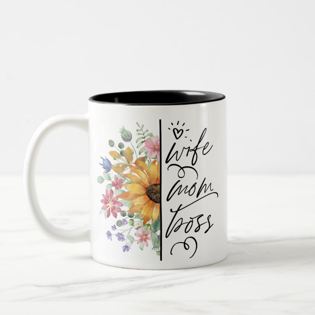 Tasse 2 Couleurs Fête des mères (Gauche)