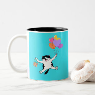 Tasse 2 Couleurs Fête des Mères Cadeau Meilleur Chat Maman toujours