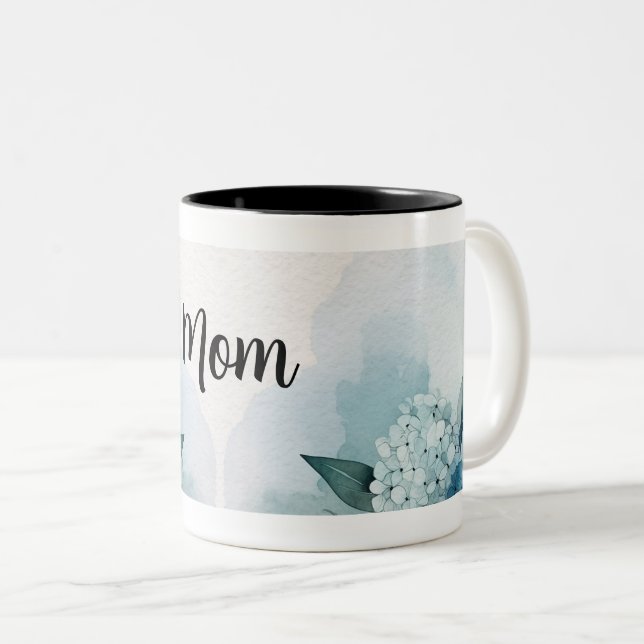 Tasse 2 Couleurs Fête des mères d'Hydrangea (Devant droit)