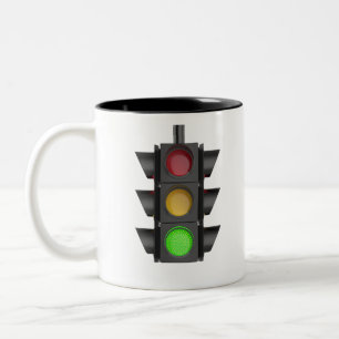 Tasse 2 Couleurs Feu de circulation