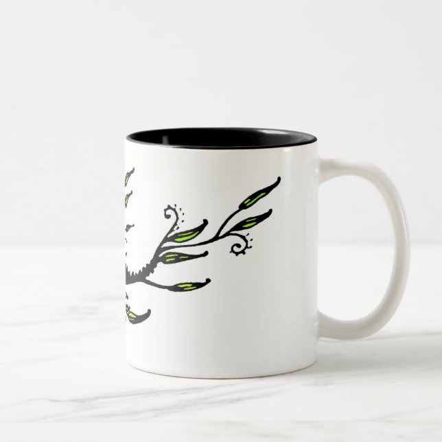 Tasse 2 Couleurs Feuillu (Droit)