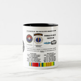 Tasse 2 Couleurs Fiançailles de la 9èmes infanterie/Division